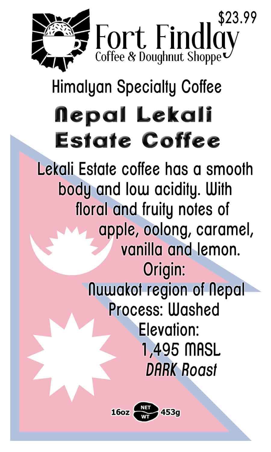 Nepal Lekali Estate Coffee Dark Roast