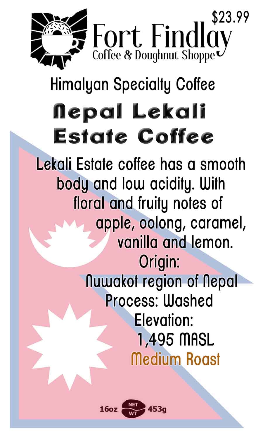 Nepal Lekali Estate Coffee Medium Roast