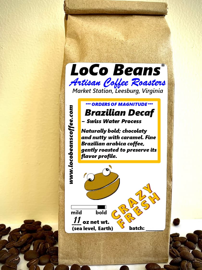 Brazilian Decaf (Swiss Water), 11oz