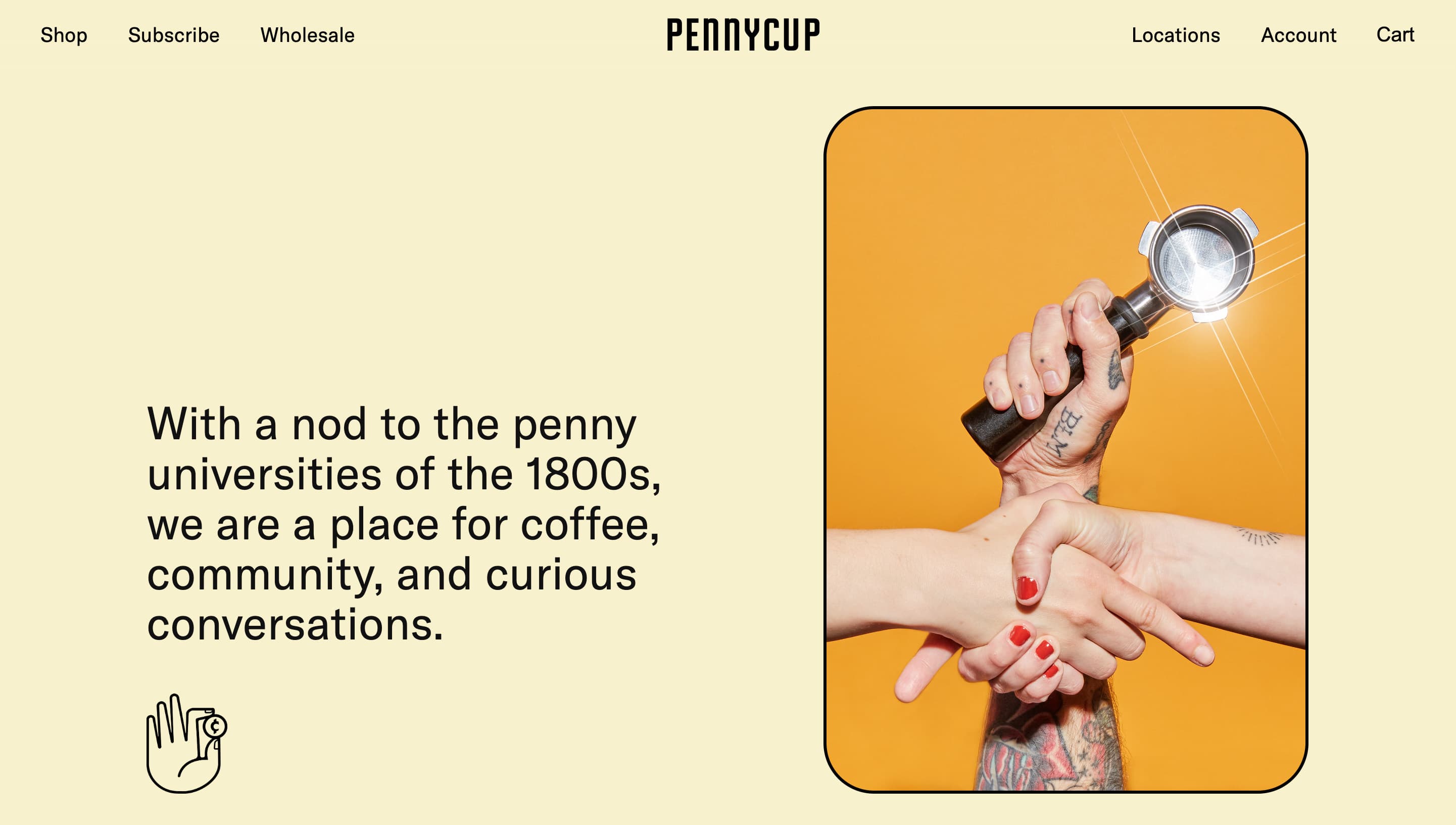 PennyCup Coffee Co logo